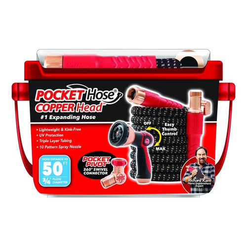 Pocket hose copper - pocket, 50ft
